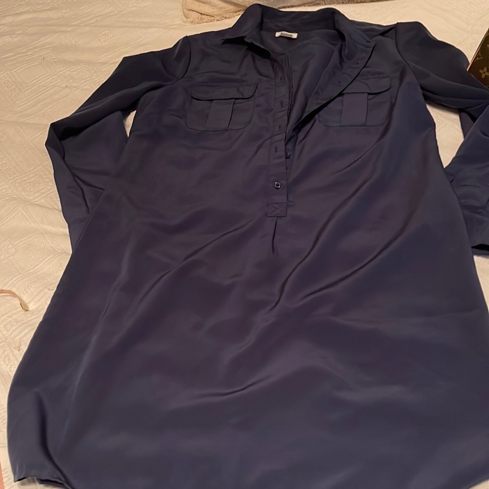OLD NAVY navy collared dress!  Pair with heels for work or flip flops